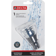 Delta 1-Spray 1.5 GPM Water Amplifying Fixed Showerhead  Chrome