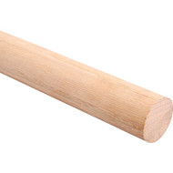 John Sterling Closet-Pro 8 Ft. x 1-5/16 In. Red Oak Closet Rod  Unfinished