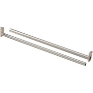 National 48 In. To 72 In. Adjustable Closet Rod  Satin Nickel