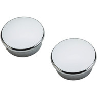 National Catalog V8602 Chrome Closet Rod End Caps (2-Count)