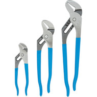 Channellock 6-1/2 In.  9-1/2 In. and 12 In. Tongue and Groove Plier Set (3-Piece)
