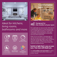 Philips 5 In. Retrofit IC/Non-IC Rated White LED Recessed Light Kit  Daylight