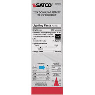 Satco 5 In./6 In. Retrofit Non-IC Rated White LED Recessed Light Kit