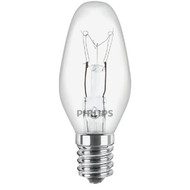 Philips 4W Clear Candelabra C7 Incandescent Night Light Bulb (4-Pack)
