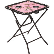 Outdoor Expressions Real Tree Pink 18 In. Square Steel Folding Side Table