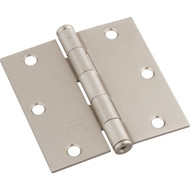 National 3-1/2 In. Square Satin Nickel Door Hinge