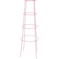 Panacea 48 In. Red Powder Coat Heavy-Duty Wire Inverted Tomato Cage
