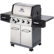 Broil King Regal S440 Pro 4-Burner Stainless Steel 50 000-BTU LP Gas Grill with 10 000-BTU Side -Burner