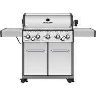 Broil King Baron S590 5-Burner Stainless Steel 50 000-BTU LP Gas Grill with 10 000-BTU Side -Burner