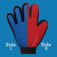 True Touch 2-In-1 Silicone Tip Five Finger Deshedding Pet Glove