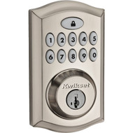 Kwikset SmartCode Traditional Satin Nickel Electronic Deadbolt
