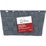 Home Impressions 9.75 In. x 5.5 In. H. Woven Storage Basket  Gray