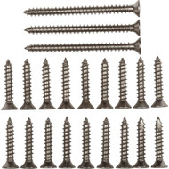 National Satin Nickel Door Hinge Screw Pack (21 Ct.)