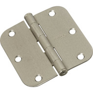 National 3 In. Satin Nickel 5/8 In. Radius Door Hinge
