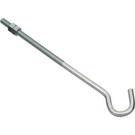 National 3/8 In. x 10 In. Zinc Hook Bolt