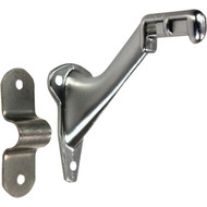 National 1420 Satin Chrome Handrail Bracket  2 Piece