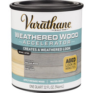 Varathane Weathered Wood Accelerator Stain  Gray  1 Qt.