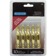 Amerock Allison Polished Brass Harmony 3 In. Cabinet Pull  (10-Pack)