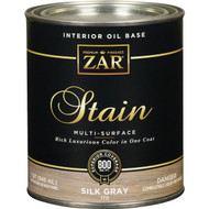 ZAR Oil-Based Wood Stain  Silk Gray  1 Qt.