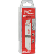 Milwaukee SAWZALL 6 In. 14 TPI Metal Reciprocating Saw Blade (50-Pack)