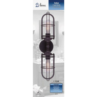 Home Impressions Indus 2-Bulb Oil Rubbed Bronze Wall Light Fixture