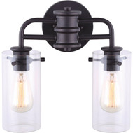 Home Impressions Albany 2-Bulb Oil Rubbed Bronze Bath Light Bar