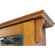 CraftMark Craftsmen Estate American Oak 30 In. W x 32 In. H x 6 In. D Single Mirror Surface Mount Medicine Cabinet