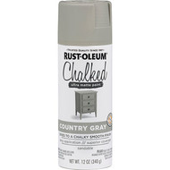 Rust-Oleum Chalked 12 Oz. Ultra Matte Spray Paint  Country Gray