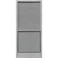 Precision Screen Capri 32 In. W x 80 In. H x 7/8 In. Thick Gray Steel Screen Door