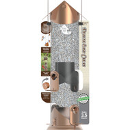 Nature's Way 3.5 Qt. Easy Clean Deluxe Bronze Plastic Tube Bird Feeder