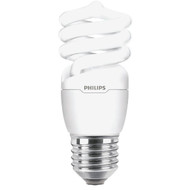 Philips Energy Saver 60W Equivalent Soft White Medium Base T2 Spiral CFL Light Bulb (4-Pack)