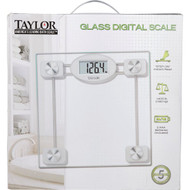 Taylor Digital 400 Lb. Glass Bath Scale  Clear