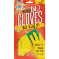 Clean Home 1 Pair Large Premium Latex Gloves