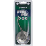Steel Pro Brushed Nickel Right-Hand Wave Dummy Door Lever