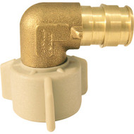 Apollo Retail 1/2 In. Barb x 1/2 In. FNPT 90 Deg. Brass Swivel PEX-A Elbow (1/4 Bend)