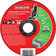Diablo Type 1 5 In. x 1/16 In. x 7/8 In. Masonry Cut-Off Wheel
