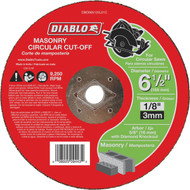 Diablo Type 1 6-1/2 In. x 1/8 In. x 5/8 In. Masonry Cut-Off Wheel