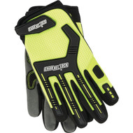 Channellock Men's XL Synthetic Leather Heavy-Duty Mechanics Glove  Hi-Visibility Yellow