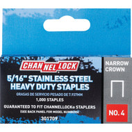 Channellock No. 4 Narrow Crown Stainless Steel Staple  5/16 In. (1000-Pack)