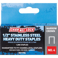 Channellock No. 4 Narrow Crown Stainless Steel Staple  1/2 In. (1000-Pack)