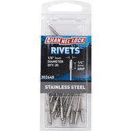 Channellock 1/8 In. Dia. x 1/4 In. Grip Stainless Steel POP Rivet (20-Pack)