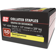 Grip-Rite 50 Hammer Tacker Staple  3/8 In. (5000-Count)