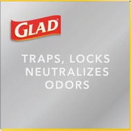 Glad ForceFlex Plus 13 Gal. Tall Kitchen White Trash Bag (40-Count)