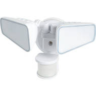 White Motion Sensing Dusk To Dawn LED Floodlight Fixture
