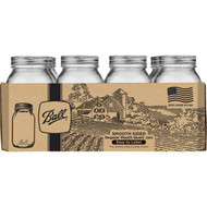 Ball Quart Regular Mouth Smooth-Sided Silver Lid Canning Jar (12-Count)