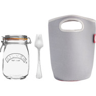 Kilner 34 Oz. Make & Take Glass Storage Jar Set