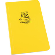 Rite in the Rain All-Weather 4-5/8 In. W x 7-1/4 In. H 64-Sheet Soft Cover Side-Bound Notebook  Yellow