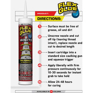 Flex Glue 10 Oz. White Multi-Purpose Adhesive