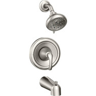 Moen Tiffin Posi-Temp 1-Handle Tub & Shower Faucet  Spot Resist Brushed Nickel