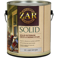 ZAR Solid Deck & Siding Stain  Light Tint Base  1 Gal.
